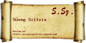 Süveg Szilvia névjegykártya